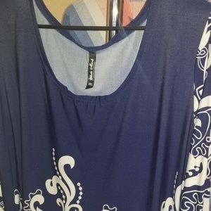 Navy/White tunic